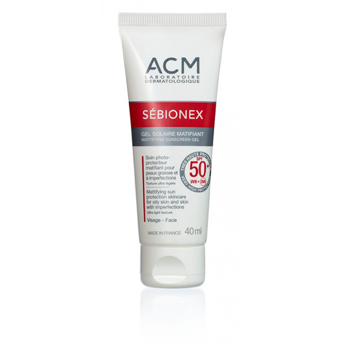 ACM SEBIONEX GEL SOLAIRE MATIFIANT SPF 50+ 40 ML ACM SEBIONEX GEL SOLAIRE MATIFIANT SPF 50+ 40 ML