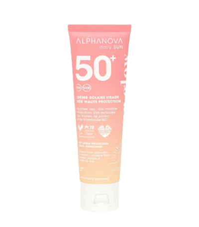 ALPHANOVA DAILY SUN SPF 50+ CREME SOLAIRE VISAGE SUN GLOW 50ML