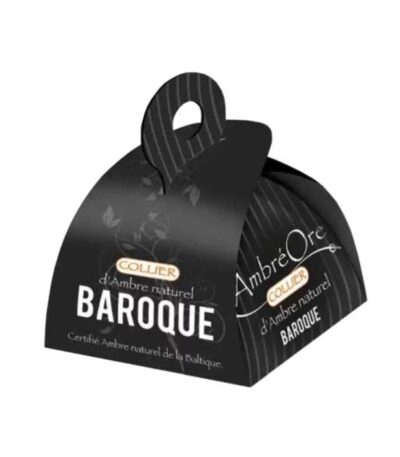 AMBRE ORE COLLIER D&rsquo;AMBRE NATUREL BAROQUE