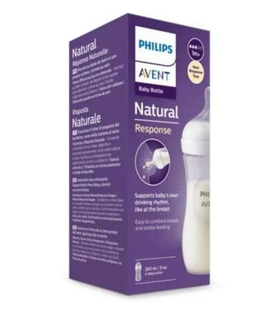 AVENT BIBERON NATURAL RESPONSE 1MOIS + 260 ML 9 OZ