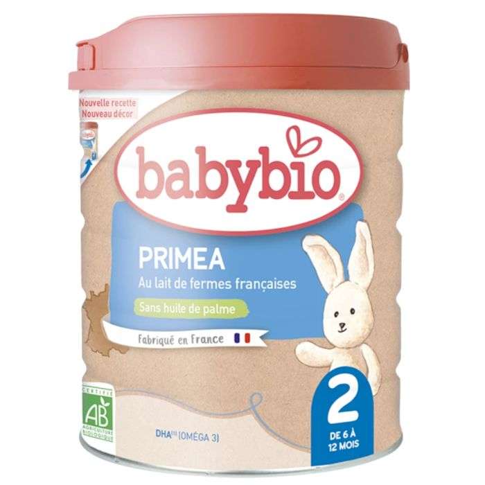 BABYBIO PRIMEA 2 LAIT INFANTILE DE 6 A 12 MOIS 800 G BABYBIO PRIMEA 2 LAIT INFANTILE DE 6 A 12 MOIS 800 G