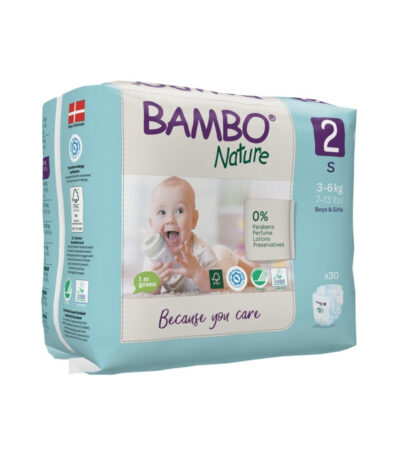 BAMBO NATURE COUCHES BEBE 2 S 3 A 6 KG 30 UNITES