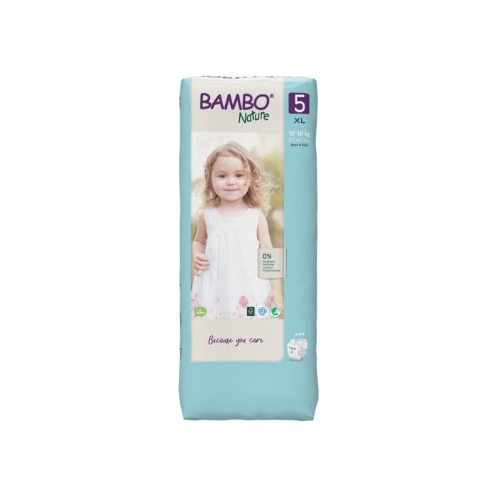 BAMBO NATURE COUCHES BEBE 5 XL 12 A 18KG 44 UNITES BAMBO NATURE COUCHES BEBE 5 XL 12 A 18KG 44 UNITES