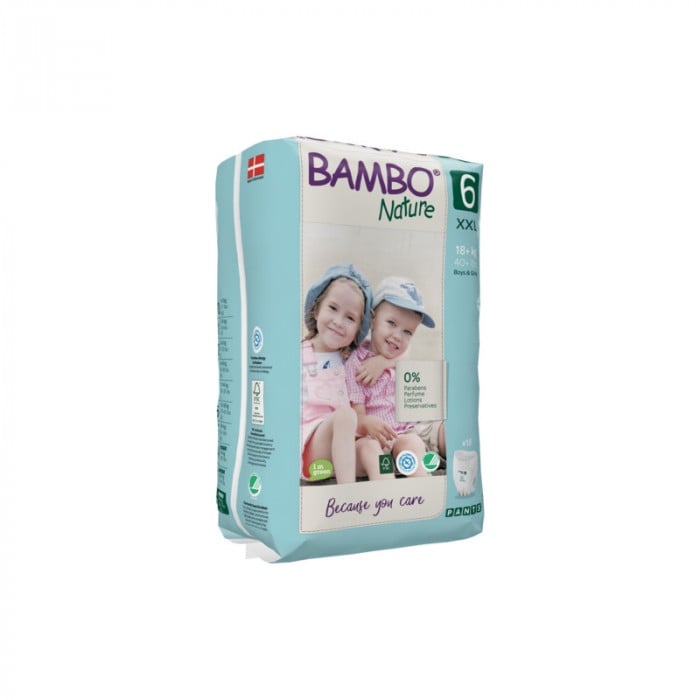 BAMBO NATURE CULOTTE D'APPRENTISSAGE TAILLE 6 15 KG + PACK DE 18 BAMBO NATURE CULOTTE D’APPRENTISSAGE TAILLE 6 15 KG + PACK DE 18