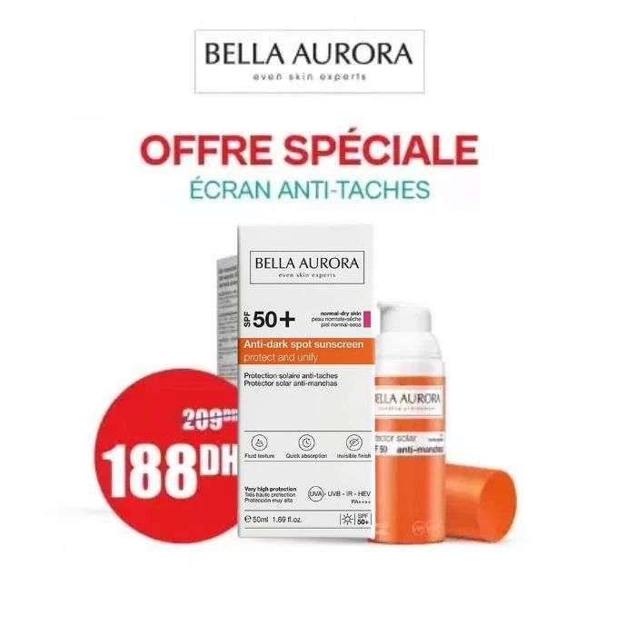 BELLA AURORA ECRAN DEPIGM SPF50 + PEAU NORMAL A SECHE 50 ML BELLA AURORA ECRAN DEPIGM SPF50 + PEAU NORMAL A SECHE 50 ML