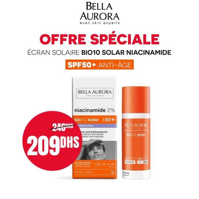 BELLA AURORA ECRAN SOLAIRE BIO 10 SOLAR NIACINAMIDE SPF 50+ 50ML BELLA AURORA ECRAN SOLAIRE BIO 10 SOLAR NIACINAMIDE SPF 50+ 50ML