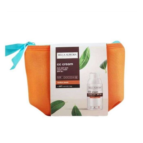 BELLA AURORA OFFRE CC CREME ANTI TACHES SPF50 TEINTE MEDIUM + TROUSSE OFFERTE