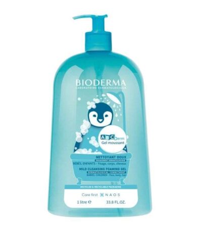 BIODERMA ABCDERM GEL NETTOYANT MOUSSANT DOUX 1L