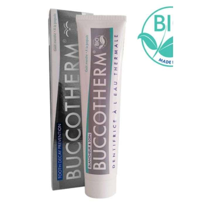 BUCCOTHERM DENTIFRICE BLANCHEUR ET SOIN GOUT MENTHE 75 ML BUCCOTHERM DENTIFRICE BLANCHEUR ET SOIN GOUT MENTHE 75 ML