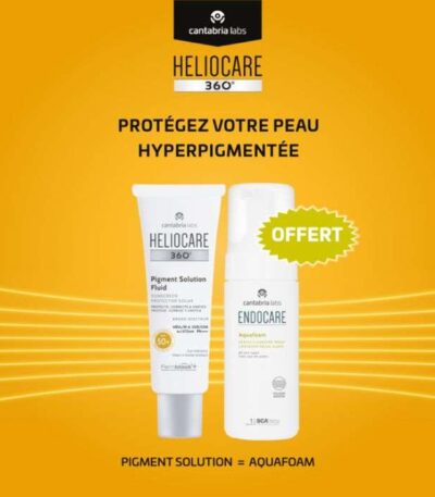 CANTABRIA OFFRE HELIOCARE 360 PIGMENT SOLUTION FLUID SPF 50+ ENDOCARE MOUSSE 125ML OFFERT