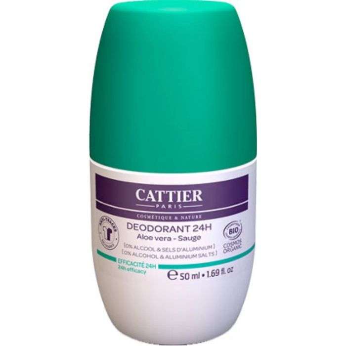 CATTIER DEODORANT 24 H ALOE VERA SAUGE 50 ML CATTIER DEODORANT 24 H ALOE VERA SAUGE 50 ML