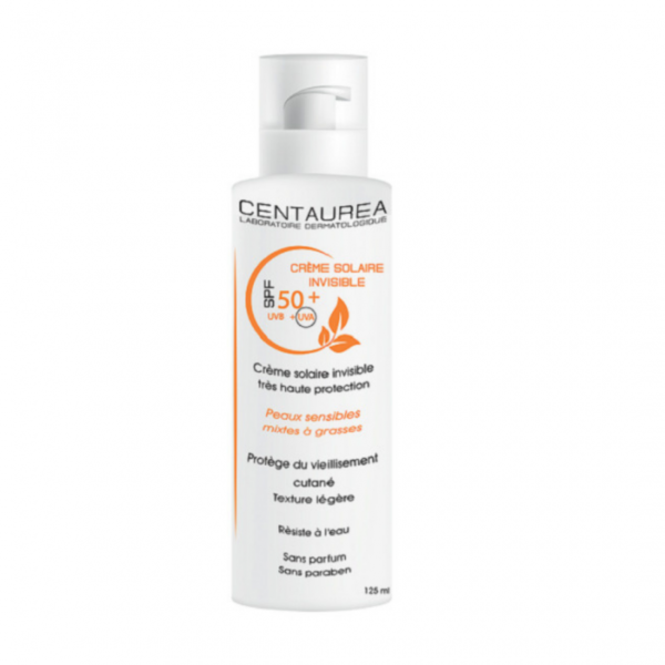 CENTAUREA CREME SOLAIRE INVISIBLE SPF 50+ 125 ML