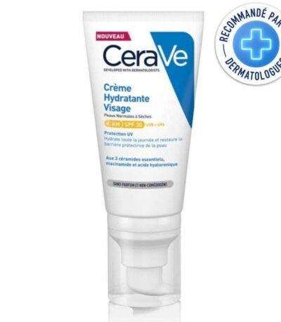 CERAVE CREME HYDRATANTE VISAGE SPF 30 PEAUX NORMALES A SECHES 52 ML