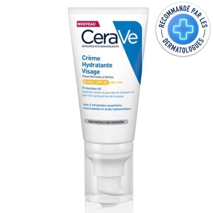 CERAVE CREME HYDRATANTE VISAGE SPF 30 PEAUX NORMALES A SECHES 52 ML CERAVE CREME HYDRATANTE VISAGE SPF 30 PEAUX NORMALES A SECHES 52 ML