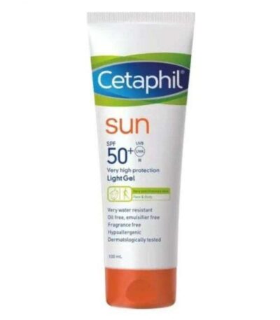 CETAPHIL SUN LIGHT GEL 100ML SPF 50+ PEAUX SENSIBLE ET GRASSE