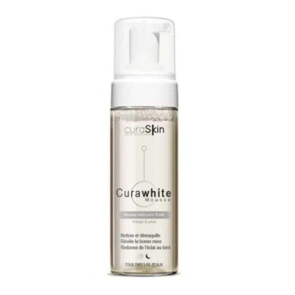 CURASKIN CURAWHITE MOUSSE NETTOYANTE ECLAT 150ML
