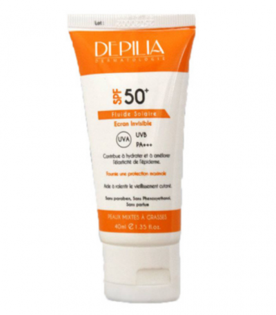 DEPILIA FLUIDE SOLAIRE SPF 50+ ECRAN INVISIBLE 40 ML