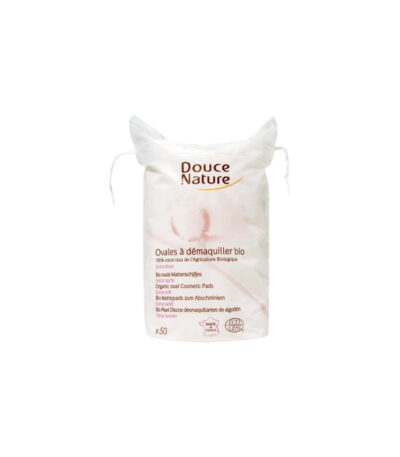 DOUCE NATURE 50 OVALES A DEMAQUILLER COTON BIO 50 G