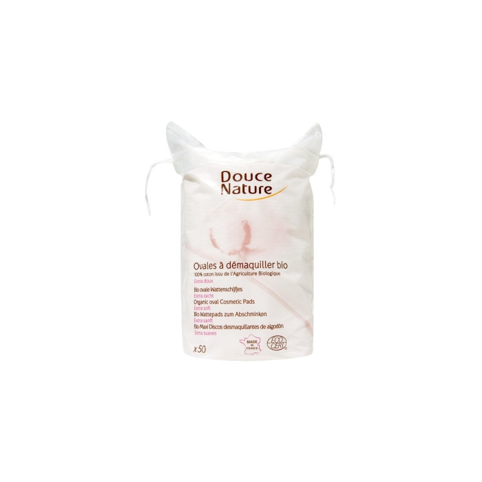 DOUCE NATURE 50 OVALES A DEMAQUILLER COTON BIO 50 G DOUCE NATURE 50 OVALES A DEMAQUILLER COTON BIO 50 G