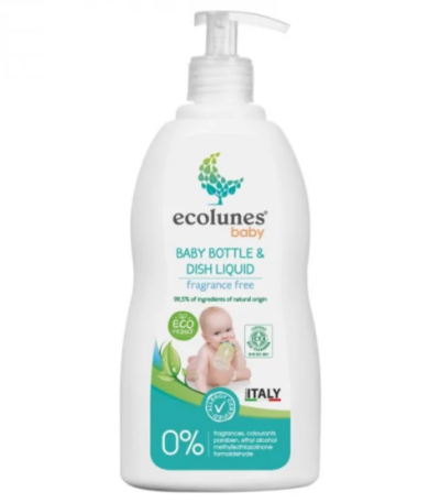 ECOLUNES BABY LIQUIDE LAVAGE BIBERON ECOLOGIQUE ET HYPOALLERGENIQUE 500 ML