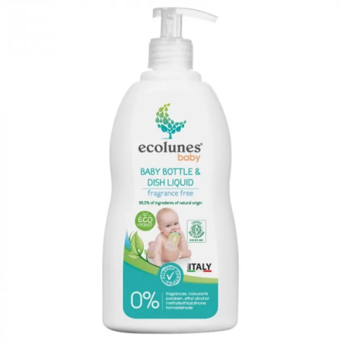 ECOLUNES BABY LIQUIDE LAVAGE BIBERON ECOLOGIQUE ET HYPOALLERGENIQUE 500 ML ECOLUNES BABY LIQUIDE LAVAGE BIBERON ECOLOGIQUE ET HYPOALLERGENIQUE 500 ML