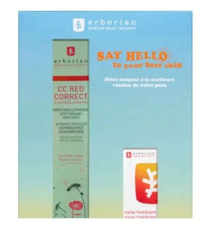 ERBORIAN DUO CC RED CORRECT 45ML + SKIN THERAPY 10ML
