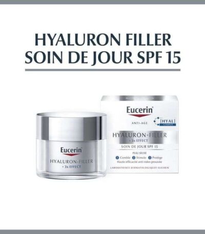 EUCERIN HYALURON FILLER 3* EFFECT SOIN DE JOUR SPF 15 PEAU SECHE 50ML