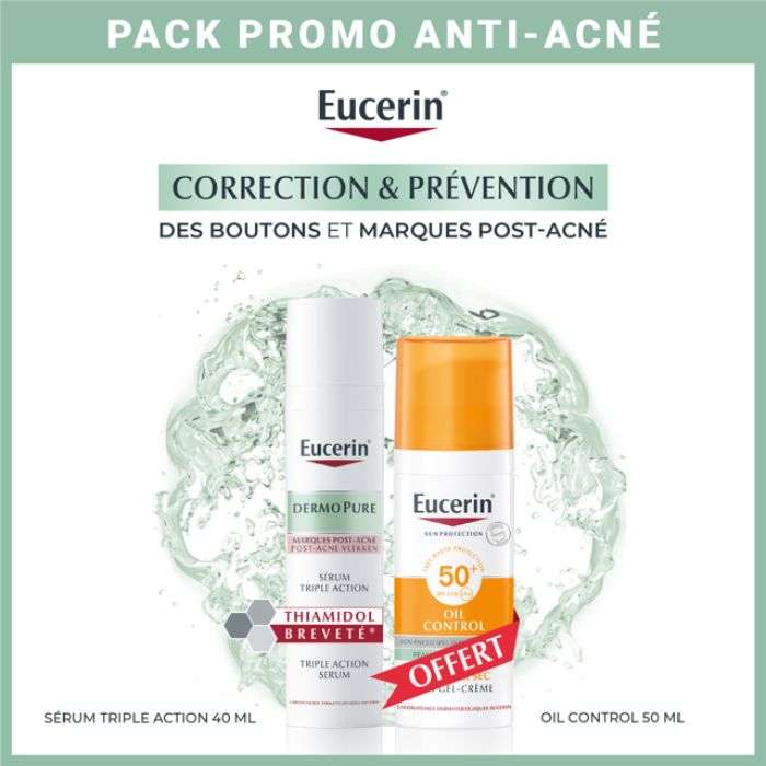 EUCERIN OFFRE DERMOPURE SERUM TRIPLE ACTION 40 ML + OIL CONTROL 50ML OFFERT EUCERIN OFFRE DERMOPURE SERUM TRIPLE ACTION 40 ML + OIL CONTROL 50ML OFFERT