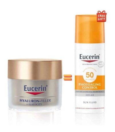 EUCERIN OFFRE HYALURON FILLER ELASTICITY SOIN DE NUIT 50 ML + EUCERIN PHOTOAGING CONTROL 50 ML OFFERT