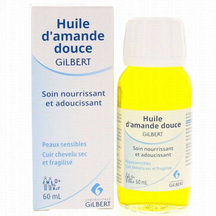 GILBERT huile d'amande douce soin nourrissant et adoucissant 60ml GILBERT huile d’amande douce soin nourrissant et adoucissant 60ml