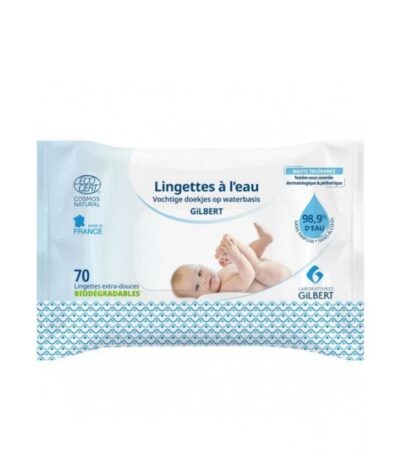 GILBERT LINGETTES A L&rsquo;EAU BIODEGRABLES 70 PCS