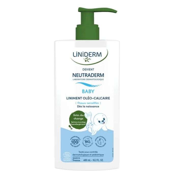 GILBERT LINIDERM NEUTRADERM LINIMENT OLEO CALCAIRE AVEC POMPE 480 ML GILBERT LINIDERM NEUTRADERM LINIMENT OLEO CALCAIRE AVEC POMPE 480 ML