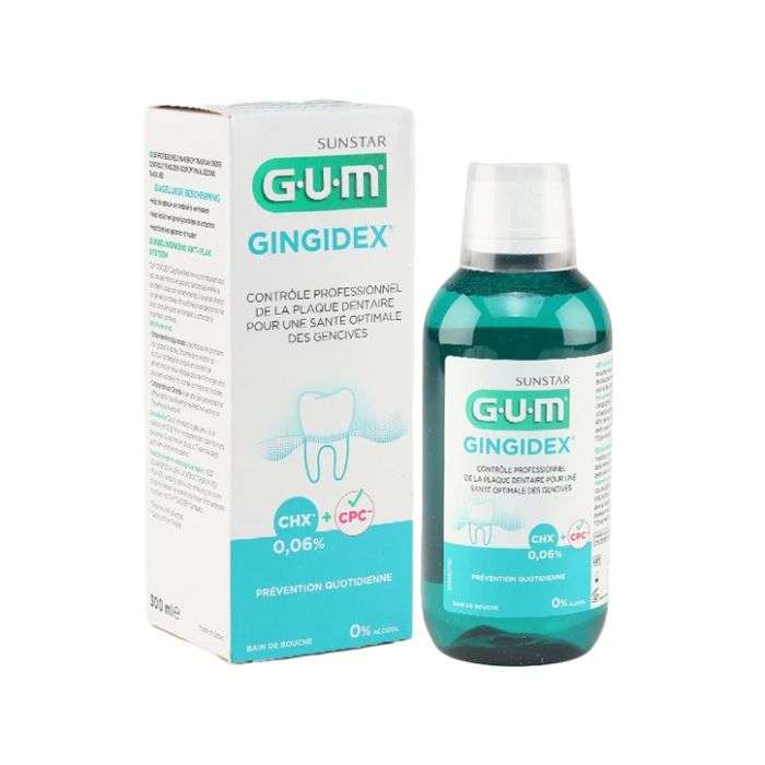 GUM BAIN DE BOUCHE GINGIDEX 0.06 CHX 300 ML GUM BAIN DE BOUCHE GINGIDEX 0.06 CHX 300 ML