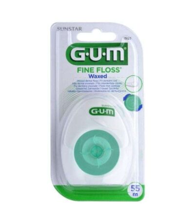GUM FIL DENTAIRE FINE FLOSS CIRE ESPACES ETROITS REF 1555