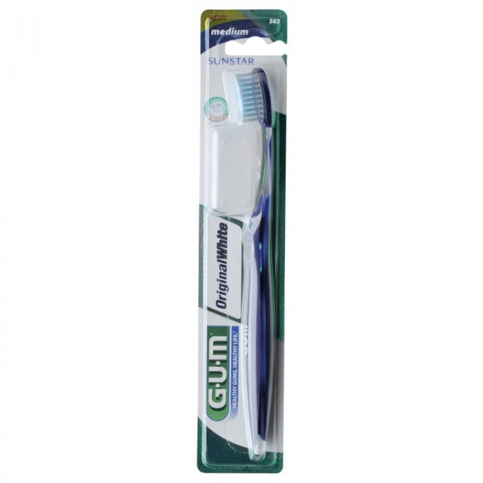 GUM BROSSE A DENTS ORIGINAL WHITE MEDIUM COMPACTE REF 563 GUM BROSSE A DENTS ORIGINAL WHITE MEDIUM COMPACTE REF 563