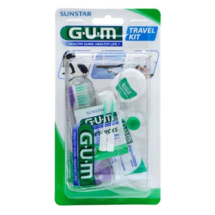 GUM KIT VOYAGE BROSSE A DENTS+ FIL DENTAIRE+DENTIFRICE REF 156 GUM KIT VOYAGE BROSSE A DENTS+ FIL DENTAIRE+DENTIFRICE REF 156