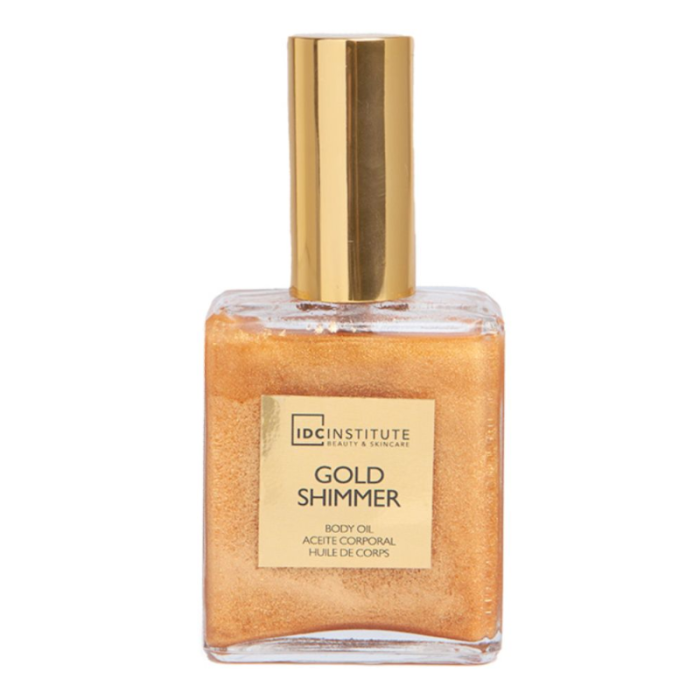 IDC INSTITUTE GOLD SHIMMER HUILE DE CORPS PAILLETEE 45 ML REF 99153 IDC INSTITUTE GOLD SHIMMER HUILE DE CORPS PAILLETEE 45 ML REF 99153