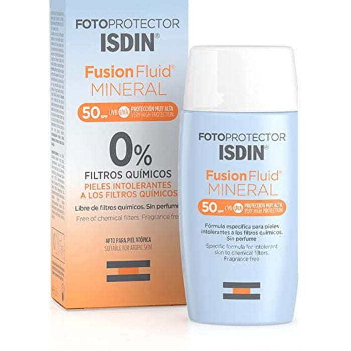 ISDIN FOTOPROTECTOR FUSION FLUID MINERAL 50 ML SPF 50 ISDIN FOTOPROTECTOR FUSION FLUID MINERAL 50 ML SPF 50