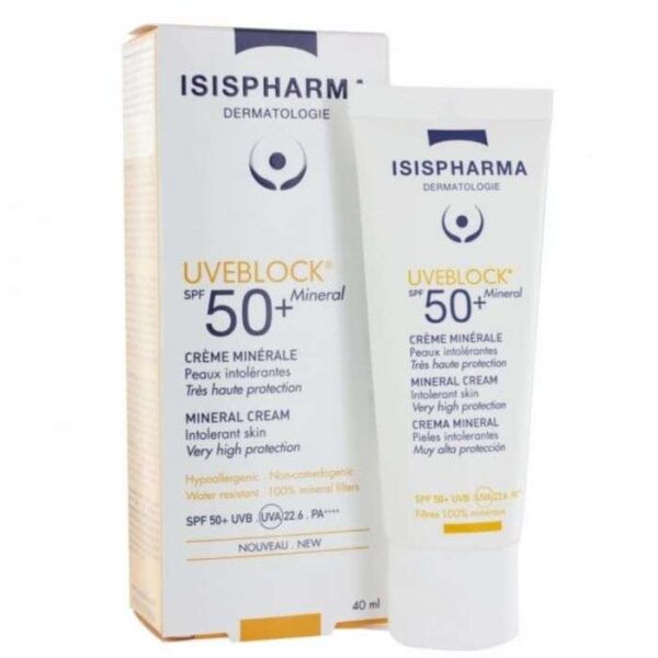 ISISPHARMA UVEBLOCK Creme minerale invisible spf 50+