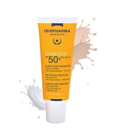 ISISPHARMA UVEBLOCK ULTRA FLUIDE SPF 50 DRY TOUCH TEINTE CLAIRE 40 ML