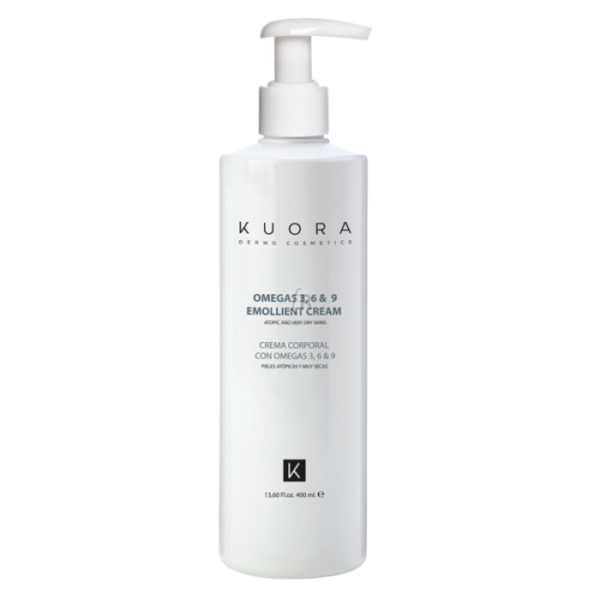 KUORA CREME EMOLLIENTE OMEGA 3 6 ET 9 PEAUX SENSIBLES SECS ET ATOPIQUE 400 ML