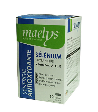 MAELYS SELENIUM ORGANIQUE A,C,E SYNERGIE ANTIOXYDANTE 60 GELULES