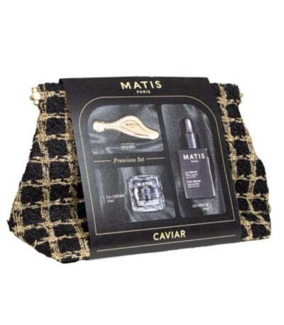 MATIS OFFRE LE SERUM ELIXIR SUPREME AU CAVIAR 30 ML + LA CREME 15ML + GUASHA +TROUSSE EN TWEED OFFERTS