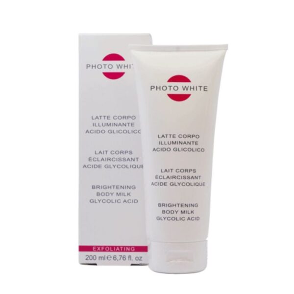 PHOTO WHITE LAIT CORPS ECLAIRCISSANT ACIDE GLYCOLIQUE
