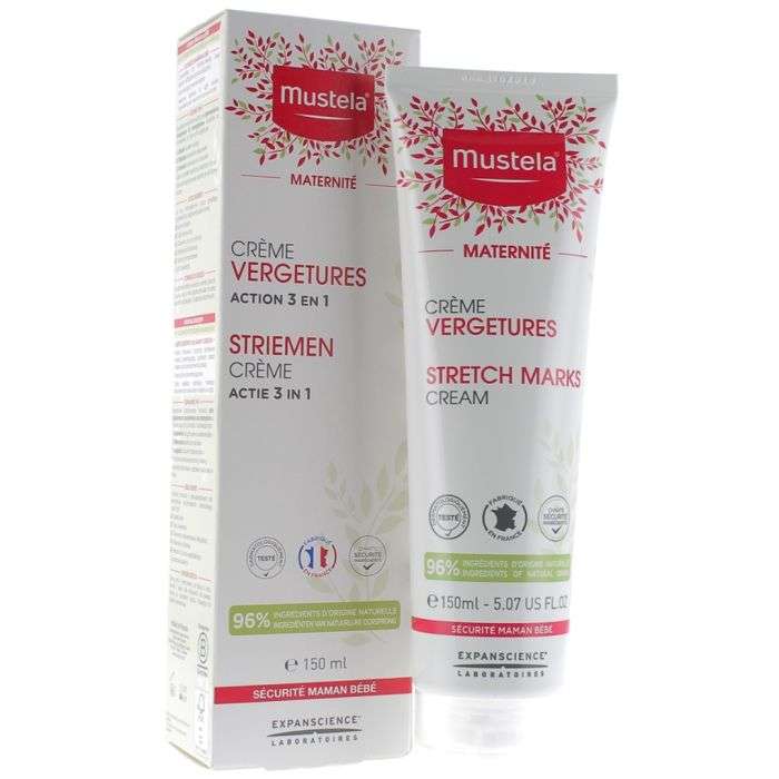 MUSTELA CREME PREVENTION VERGETURES 3 EN 1 - TUBE DE 150 ML MUSTELA CREME PREVENTION VERGETURES 3 EN 1 – TUBE DE 150 ML