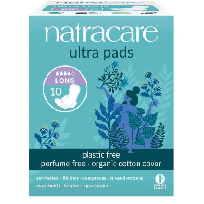 NATRACARE SERVIETTES ULTRA AVEC AILETTES LONG 10 UNITES NATRACARE SERVIETTES ULTRA AVEC AILETTES LONG 10 UNITES