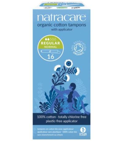 NATRACARE TAMPONS NORMAL REGULIERS AVEC APPLICATEUR 16 UNITES