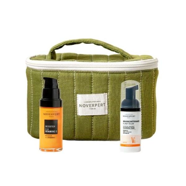NOVEXPERT COFFRET SERUM BOOSTER A LA VITAMINE C 30 ML + MOUSSE NETTOYANTE FLASH ECLAT 40ML OFFERT