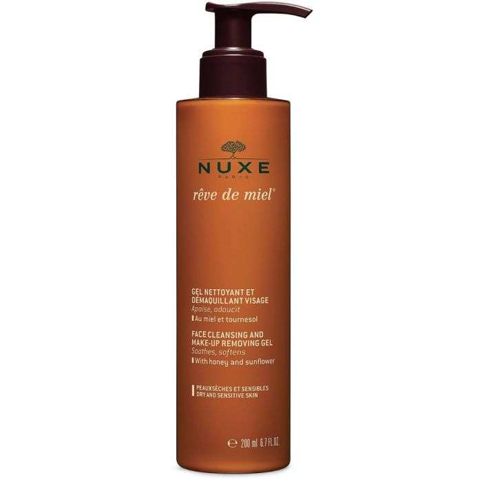 NUXE REVE DE MIEL GEL NETTOYANT DEMAQUILLANT VISAGE 200 ML NUXE REVE DE MIEL GEL NETTOYANT DEMAQUILLANT VISAGE 200 ML