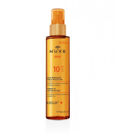 NUXE SUN HUILE BRONZANTE FAIBLE PROTECTION SPF10 150 ML